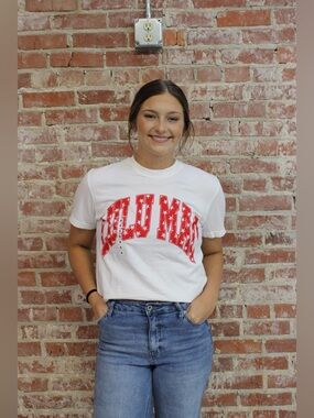 Lulu Mac 1000 Red Stars Comfort Color Tee